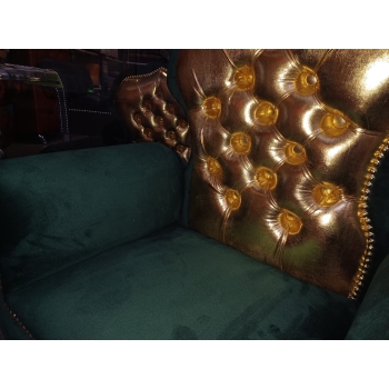 Mały welurowy fotel tron- 100 kolorów do wyboru