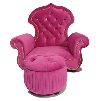 Mini pufa welurowa 100 kolorów