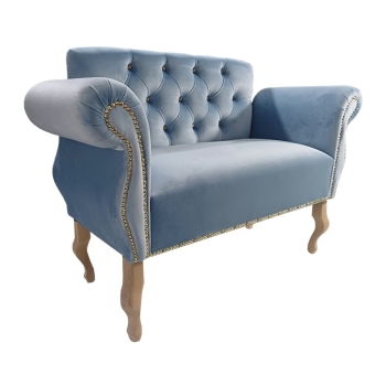 Ławka tapicerowana welurowa glamour -100 kolorów