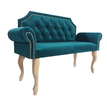 Ławka tapicerowana dwuosobowa -100 kolorów