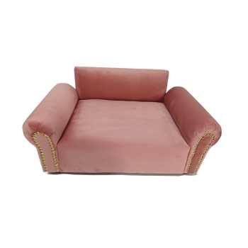 Różowe legowisko kanapa dla psa kota