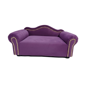 Fioletowe legowisko kanapa dla psa kota