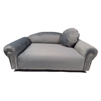 Szare legowisko kanapa dla psa kota