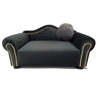 Grafitowe legowisko kanapa dla psa kota