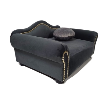 Grafitowe legowisko kanapa dla psa kota