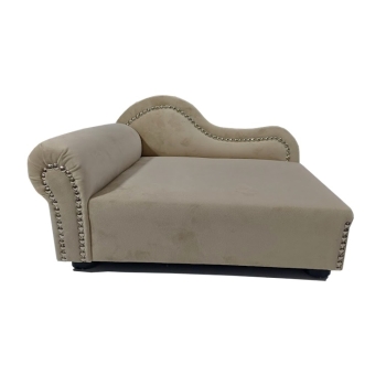 Beżowe legowisko kanapa dla psa kota