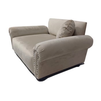 Beżowe legowisko kanapa dla psa kota