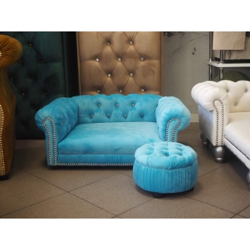 Legowisko kanapa Chesterfield glamour dla psa kota 100 kolorów