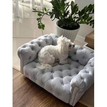 Legowisko kanapa Chesterfield glamour dla psa kota 100 kolorów
