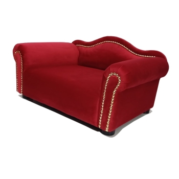 Bordowe legowisko kanapa dla psa kota