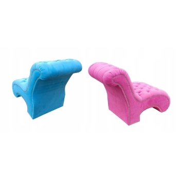 Fotel szezlong glamour - 100 kolorów do wyboru