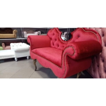 Ławka welurowa w stylu retro -100 kolorów