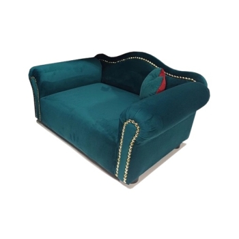 Turkusowe legowisko kanapa dla psa kota