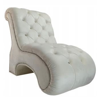 Fotel szezlong glamour - 100 kolorów do wyboru