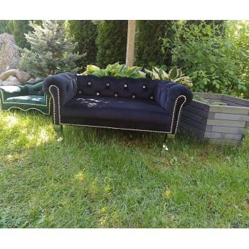 Duże legowisko kanapa Chesterfield glamour dla psa kota XXL 100 kolorów