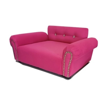 Różowe legowisko kanapa dla psa kota