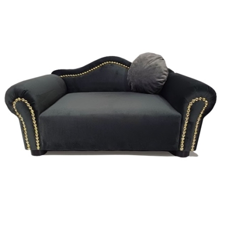 Grafitowe legowisko kanapa dla psa kota