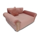 Różowe legowisko kanapa dla psa kota
