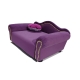 Fioletowe legowisko kanapa dla psa kota