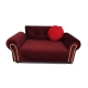 Bordowe legowisko kanapa dla psa kota