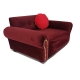 Bordowe legowisko kanapa dla psa kota